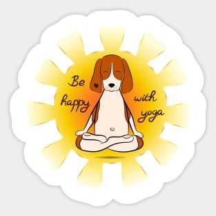 Yoga Dog Shirt, Funny Yoga Shirt, Dog Yoga, Dog Owner Gift, Yoga Dog Gifts, Funny Yoga Gift, Meditation Shirt, Cute Dog Shirt Sticker